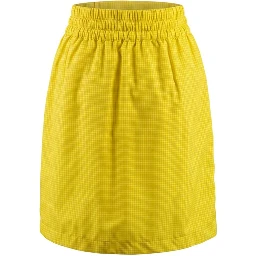 Yellow Polyamide Women Skirt