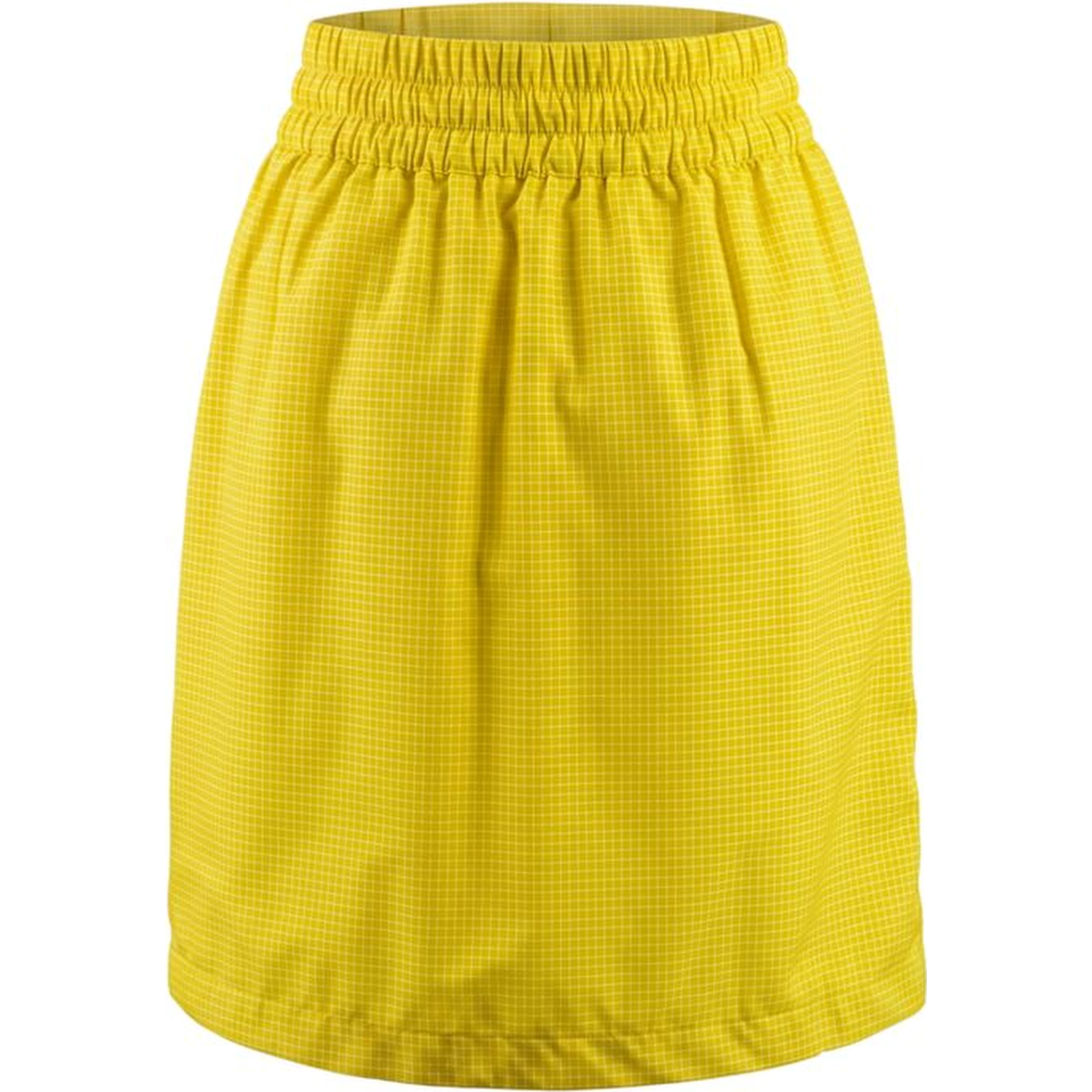 Yellow Polyamide Women Skirt