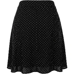 Black Viscose Women Skirt