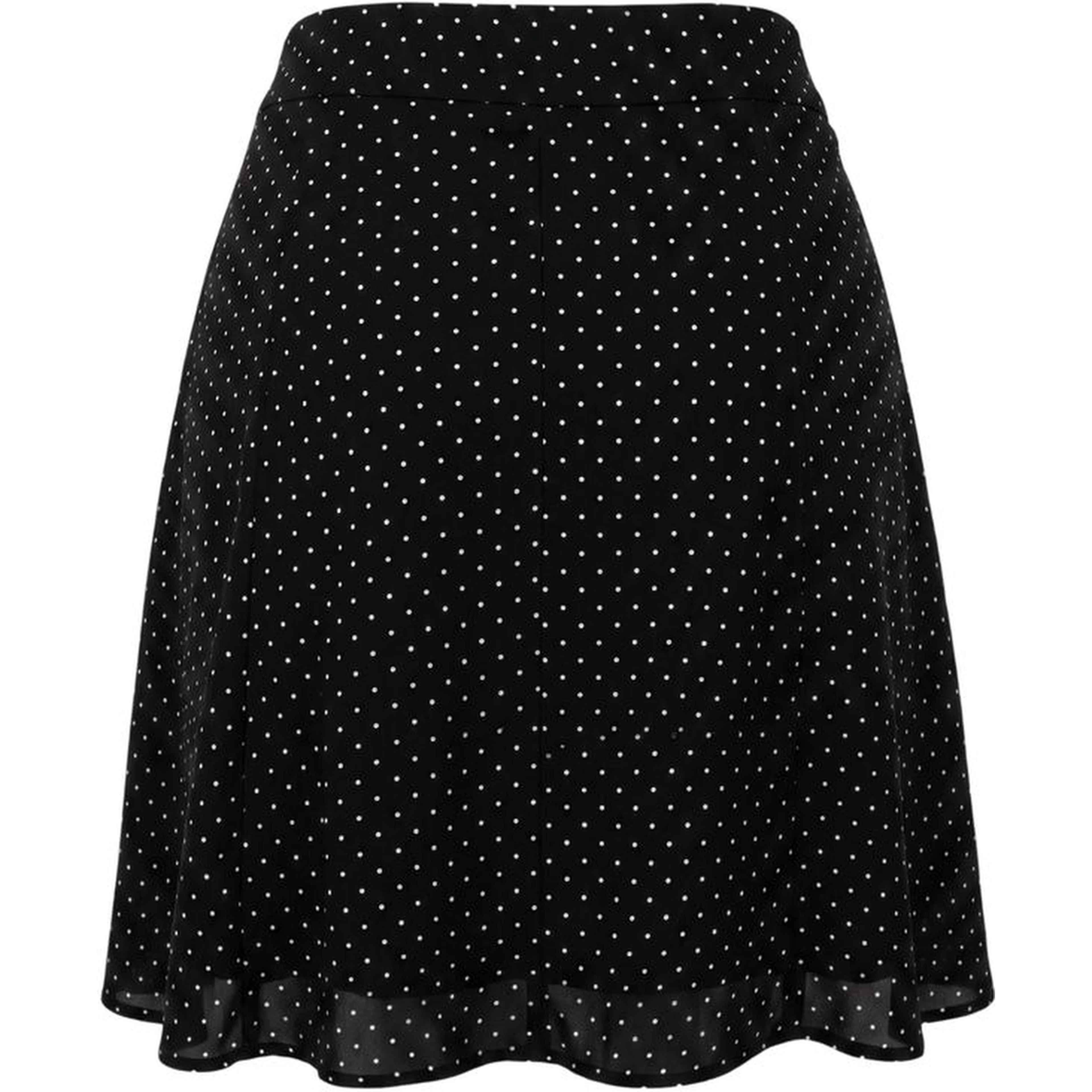 Black Viscose Women Skirt