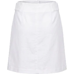 White Viscose Women Skirt