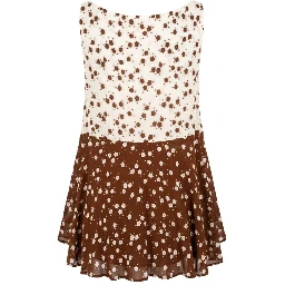 Brown Viscose Women Tank