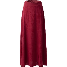 Red Viscose Women Skirt