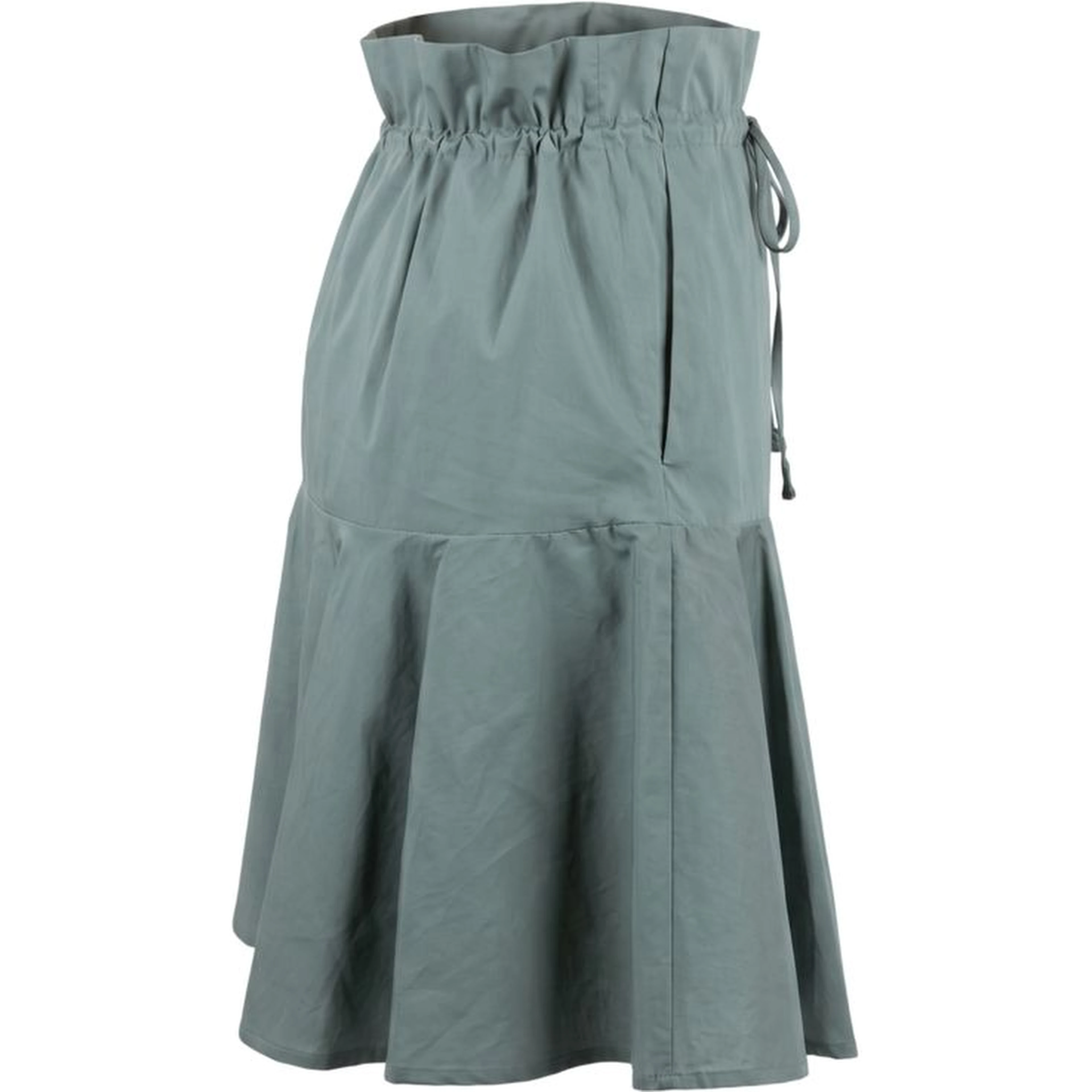 Green Cotton Women Skirt