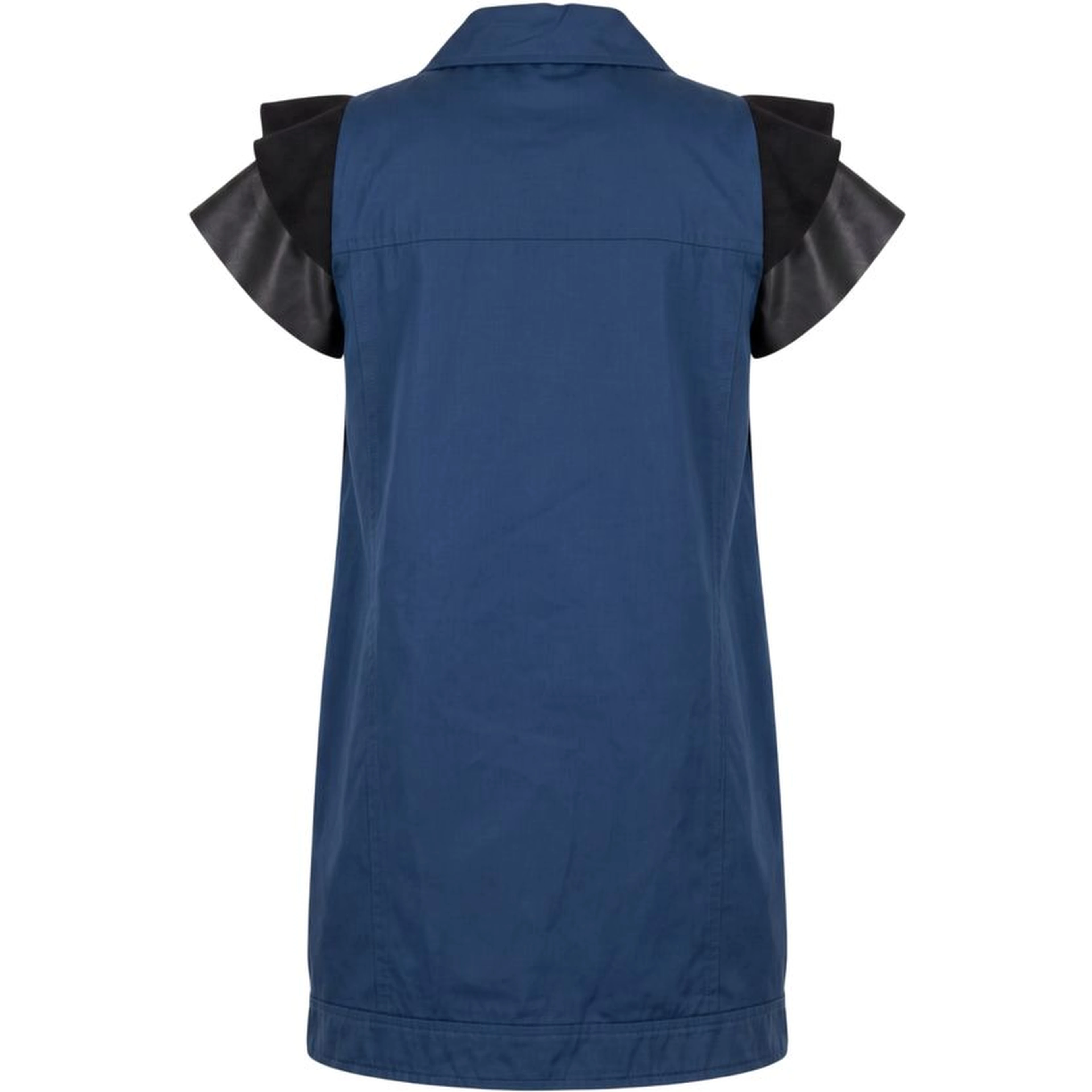 Blue Polyester Women Jacket