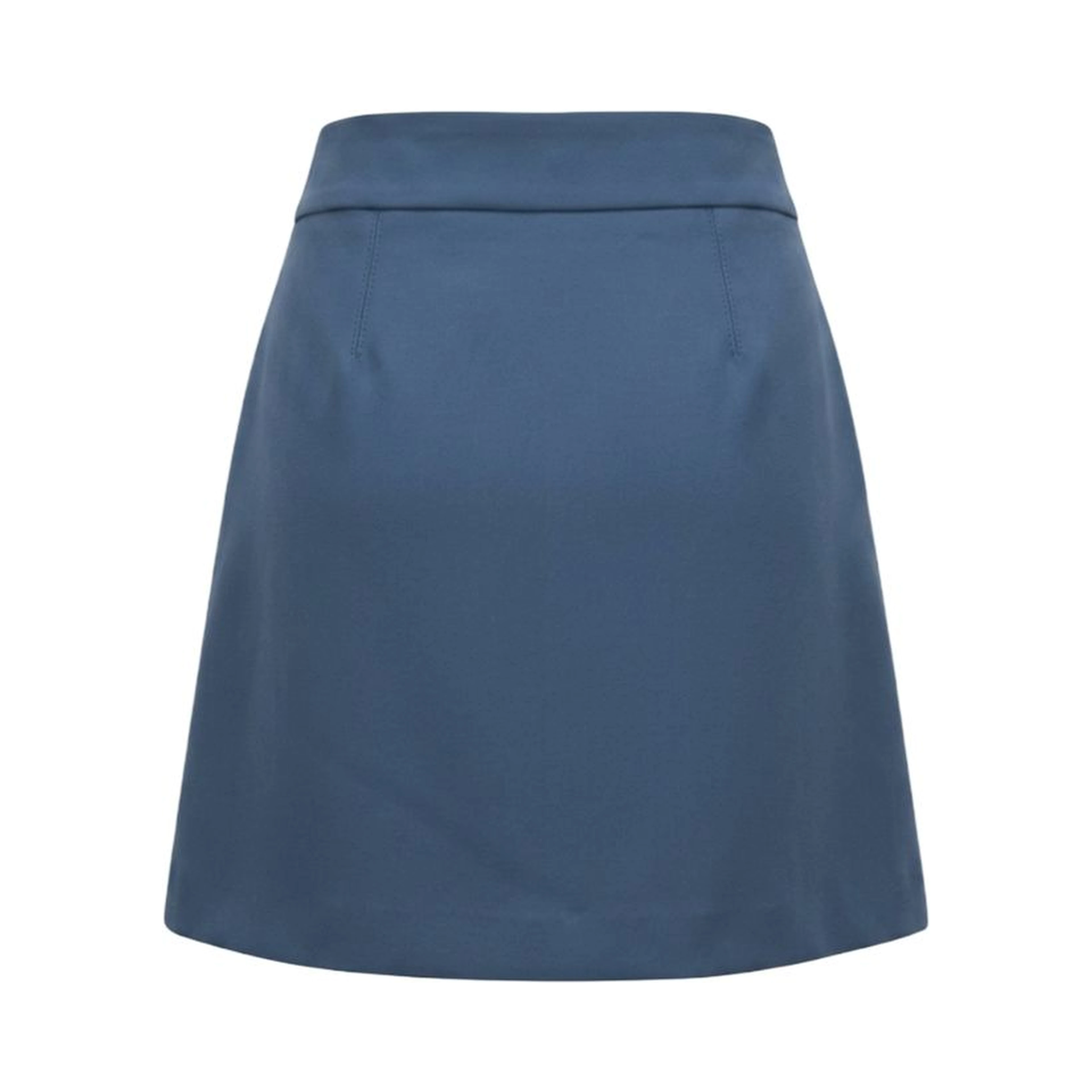 Blue Polyester Women Skirt