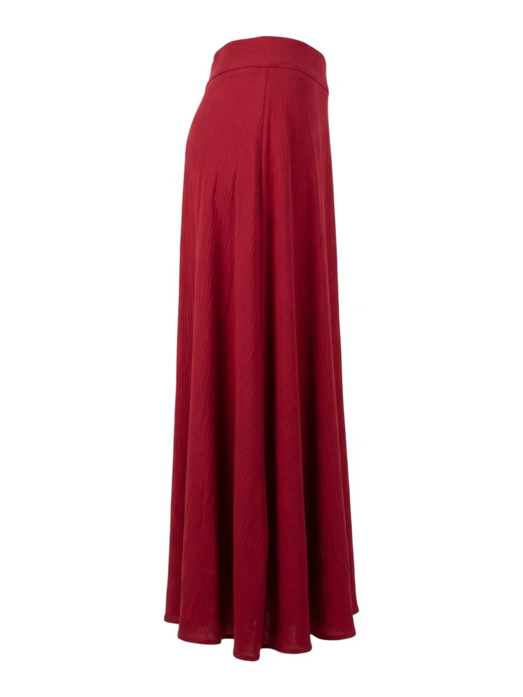 Red Viscose Women Skirt alternative