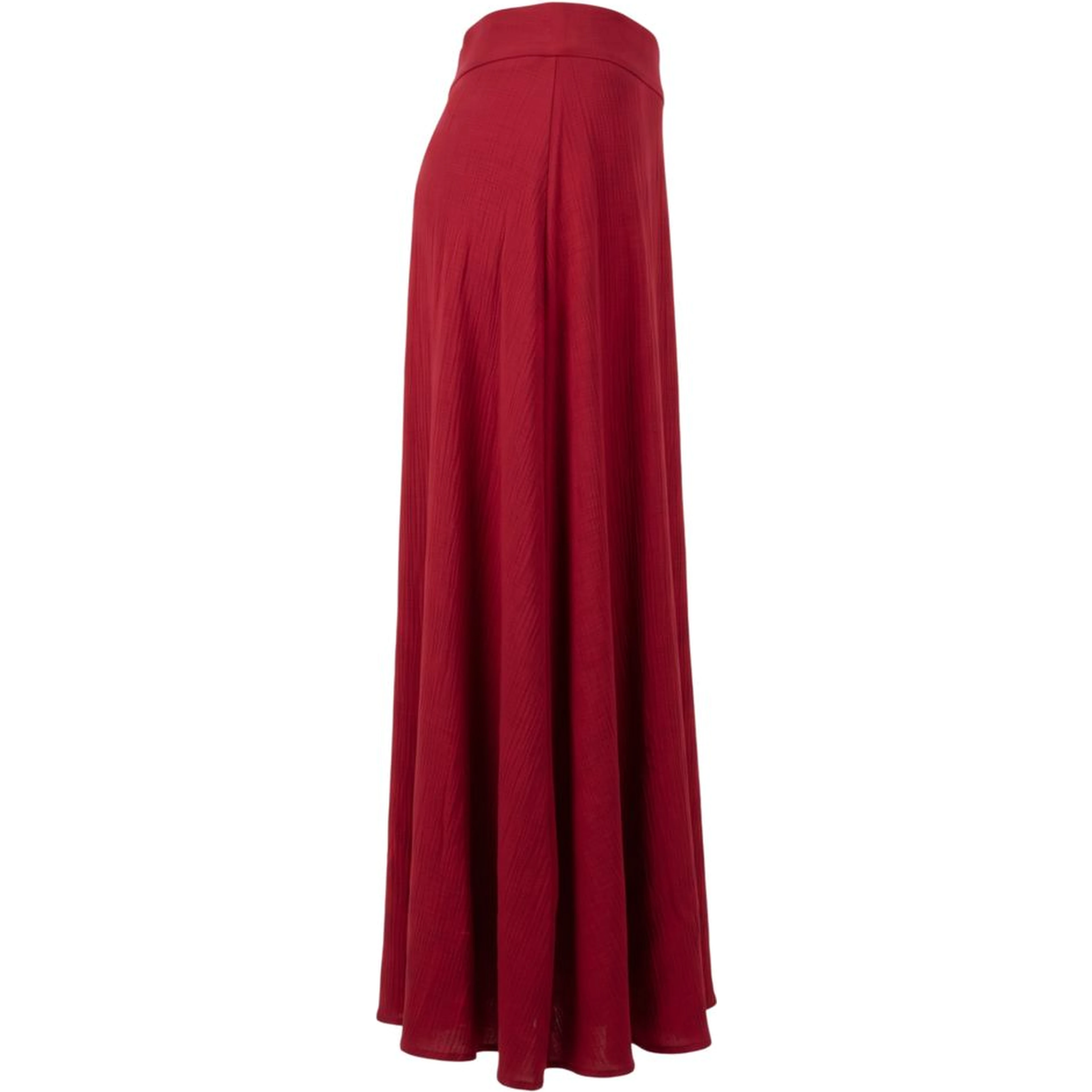 Red Viscose Women Skirt