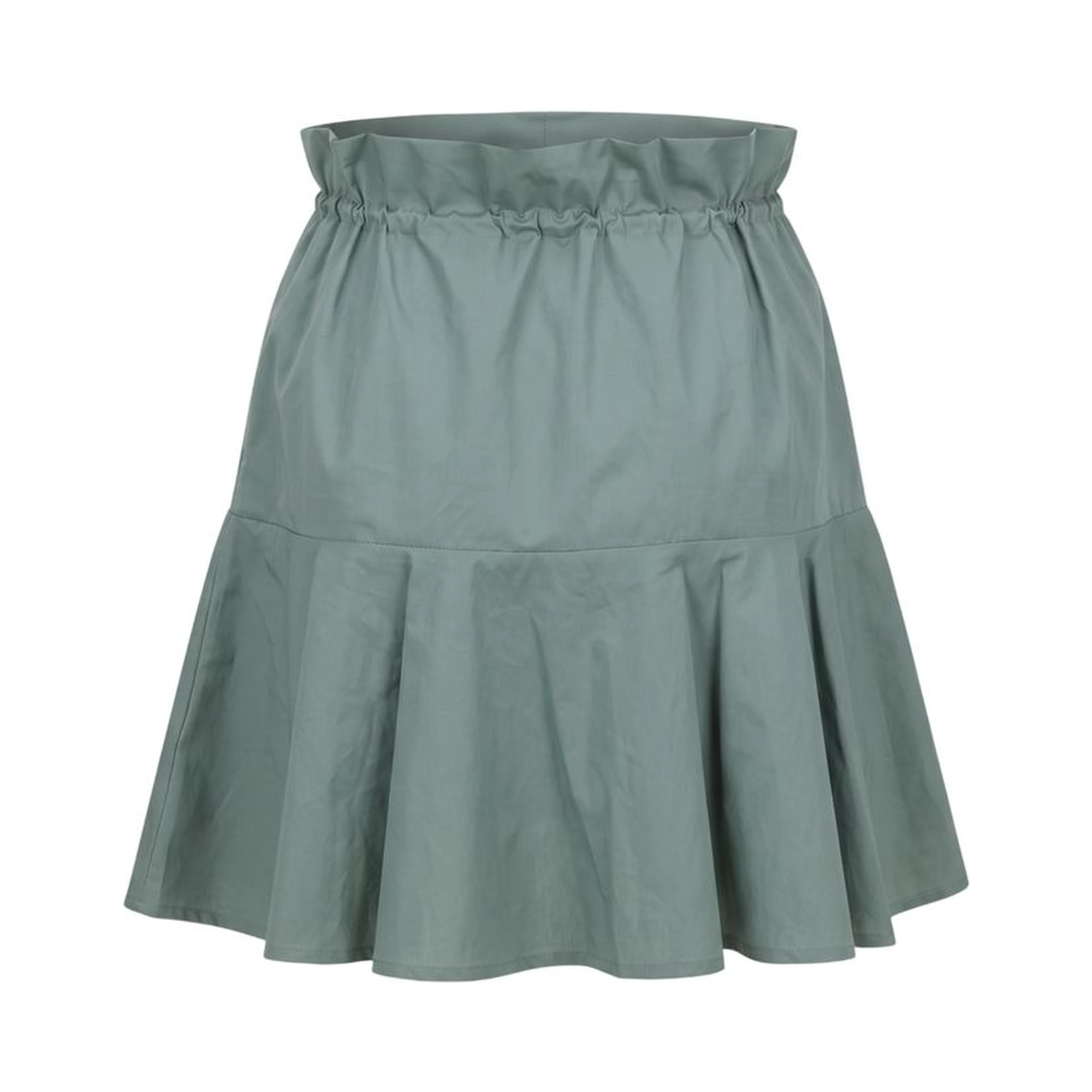 Green Cotton Women Skirt
