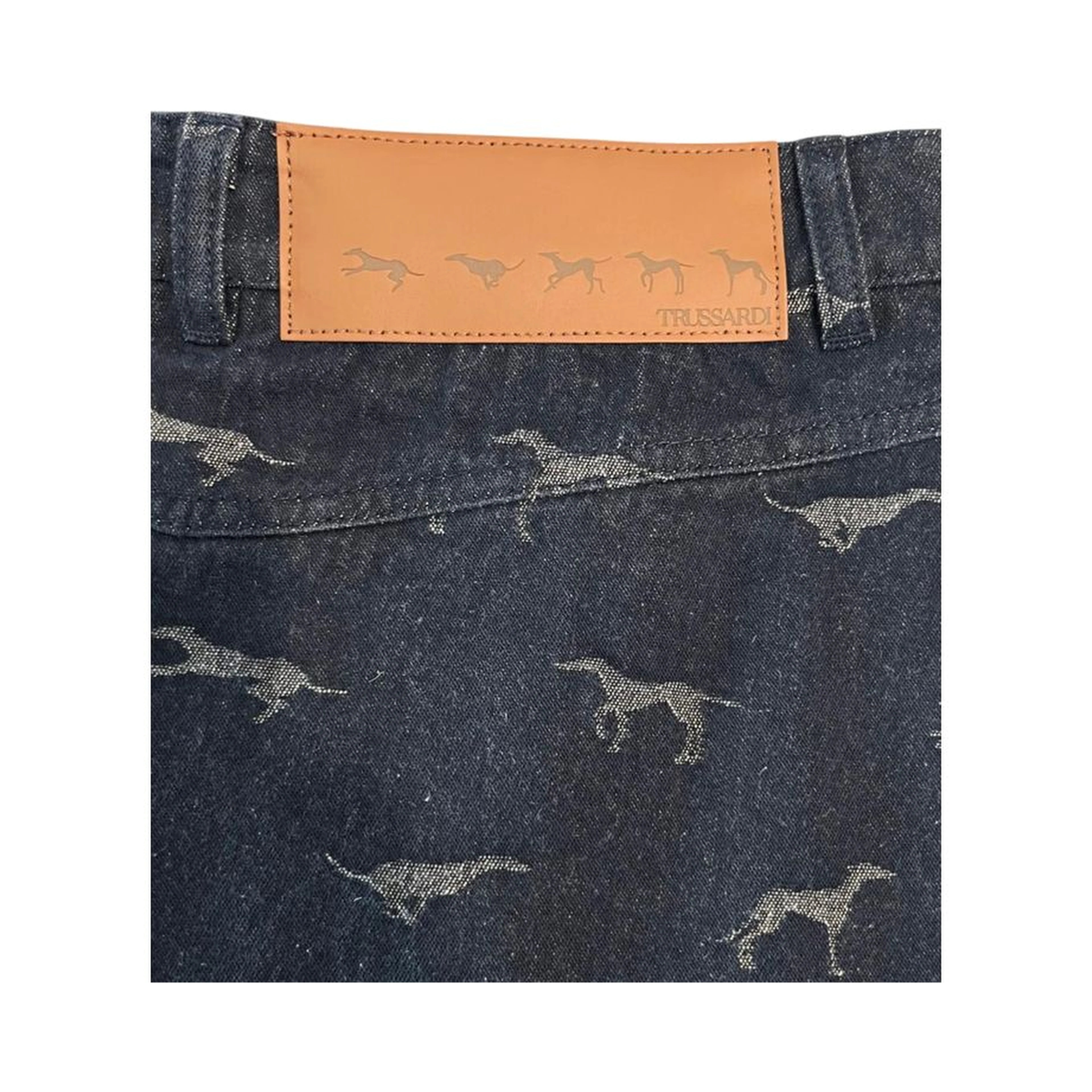 Blue Cotton Women Skirt