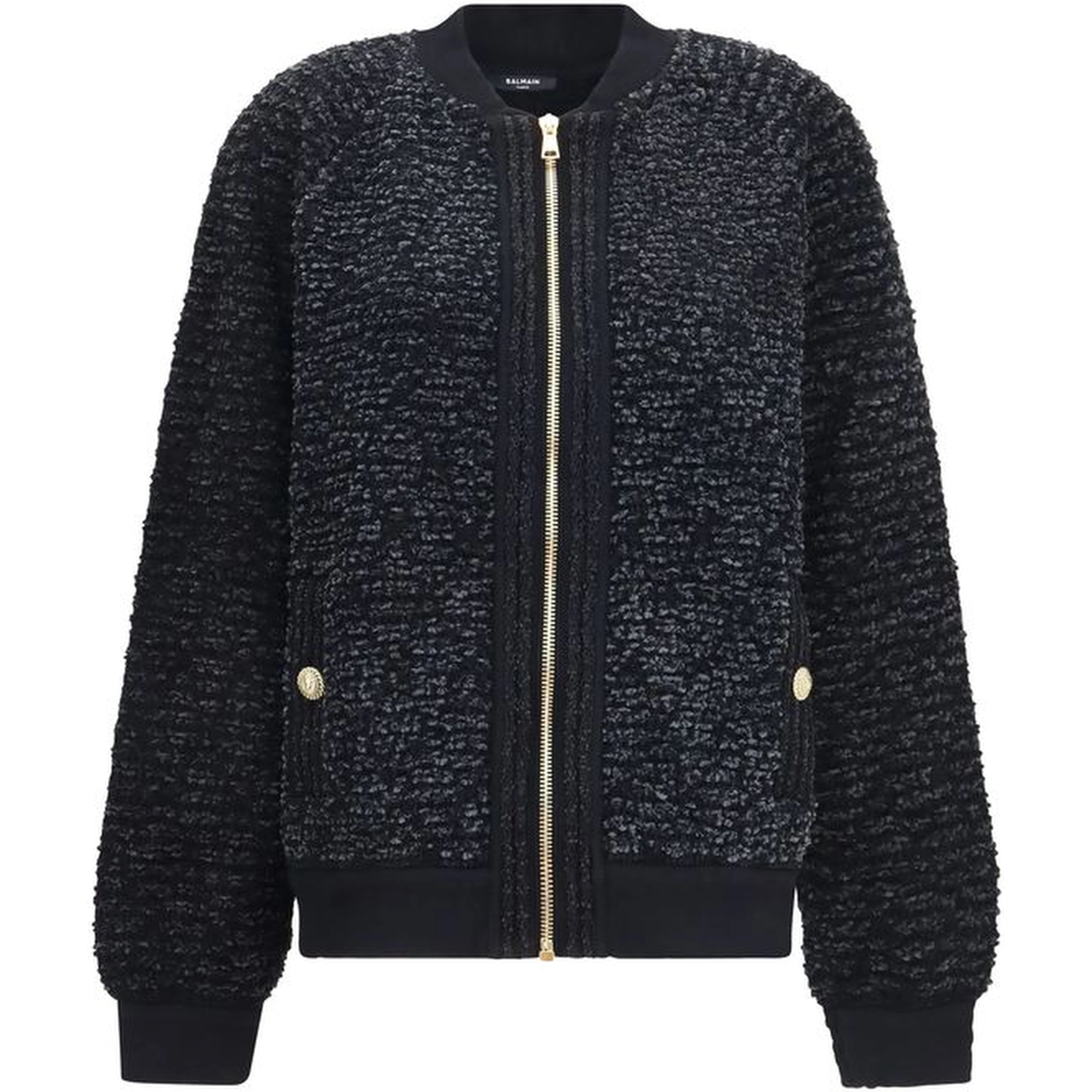 Black Viscose Bomber