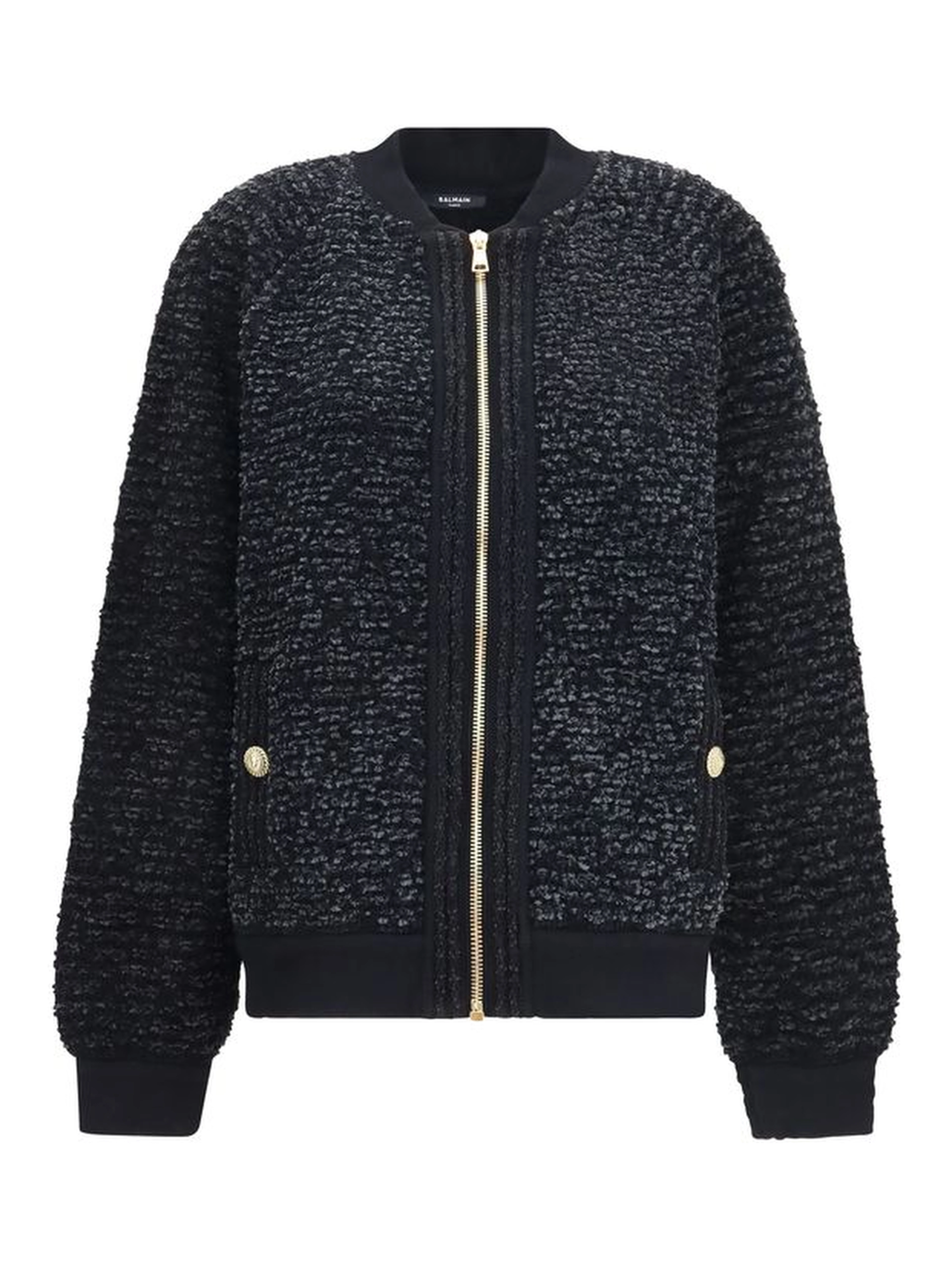 Black Viscose Bomber