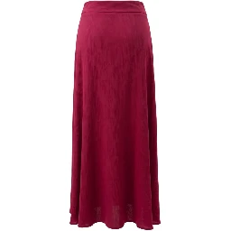 Red Viscose Women Skirt
