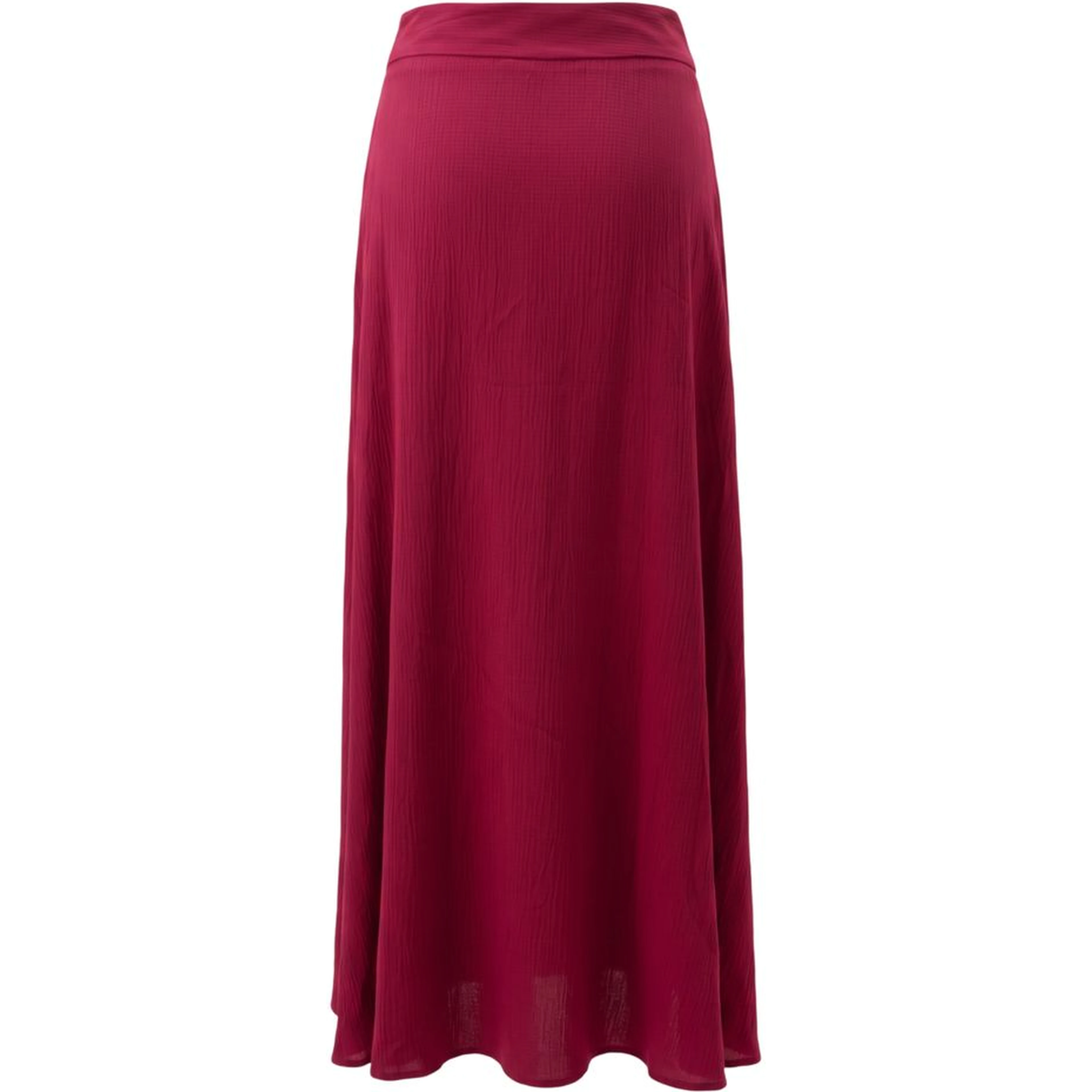 Red Viscose Women Skirt