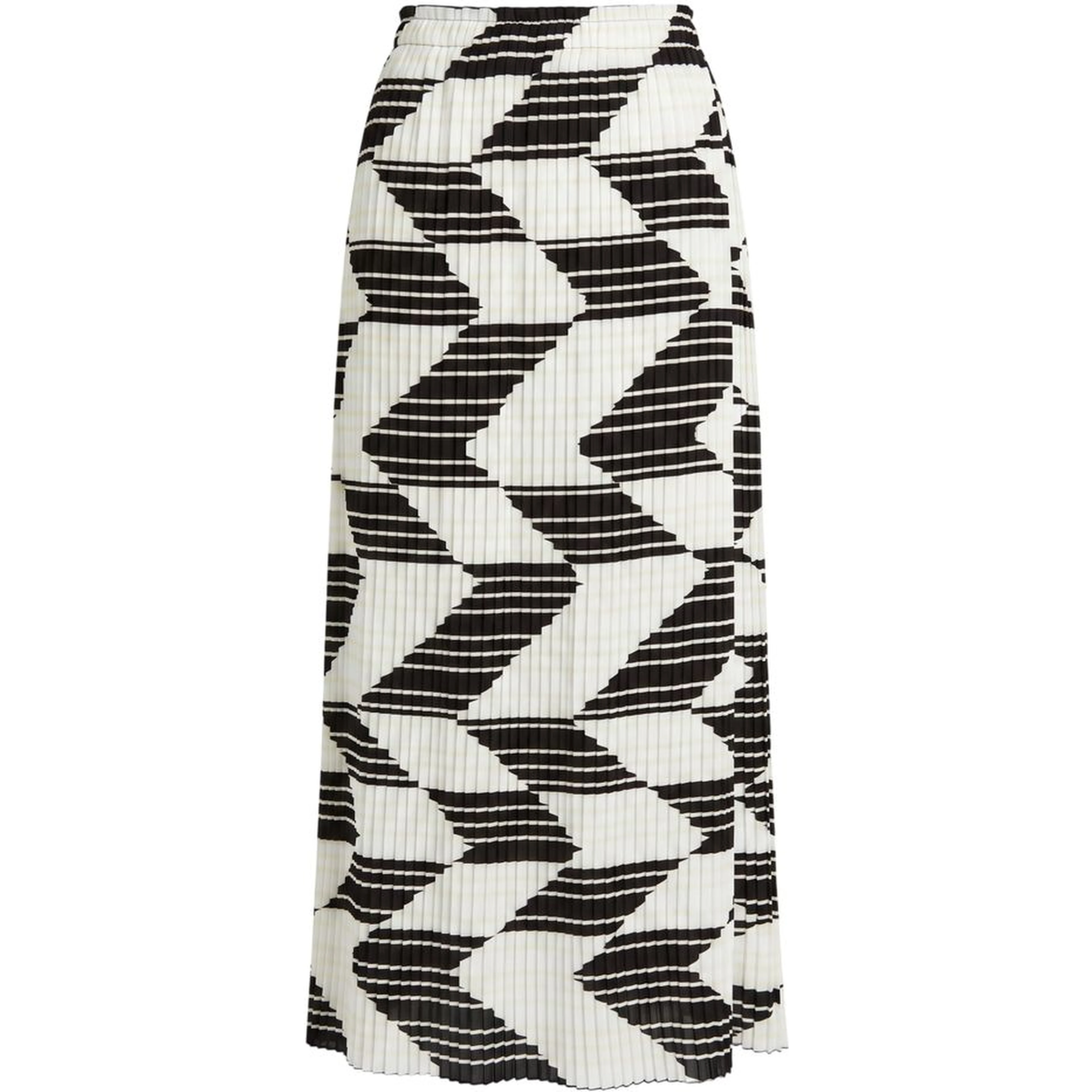 White Polyester Women Skirt