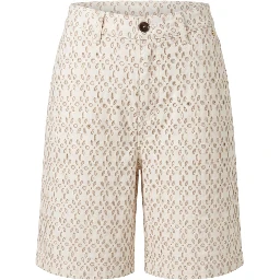 White Cotton Women Shorts