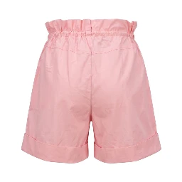 Pink Cotton Women Shorts