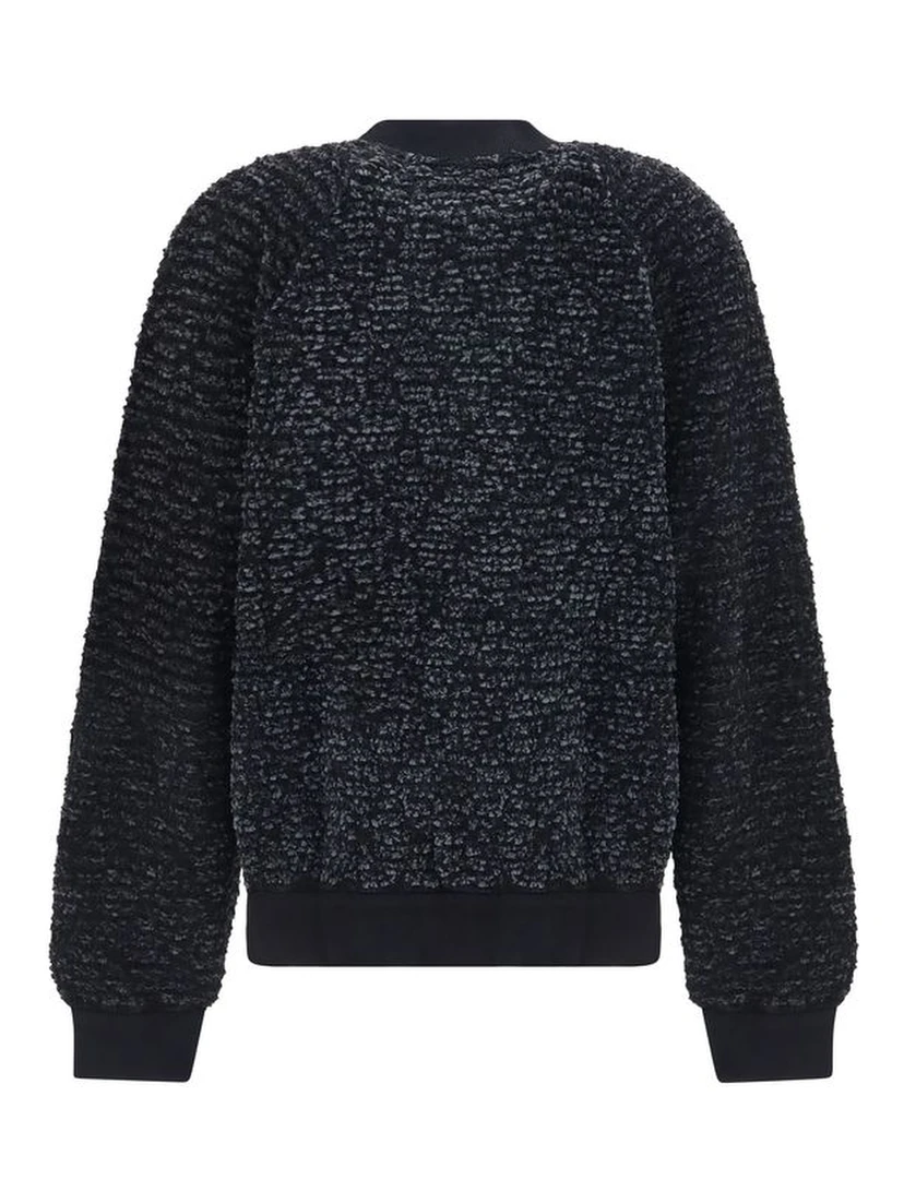 Black Viscose Bomber