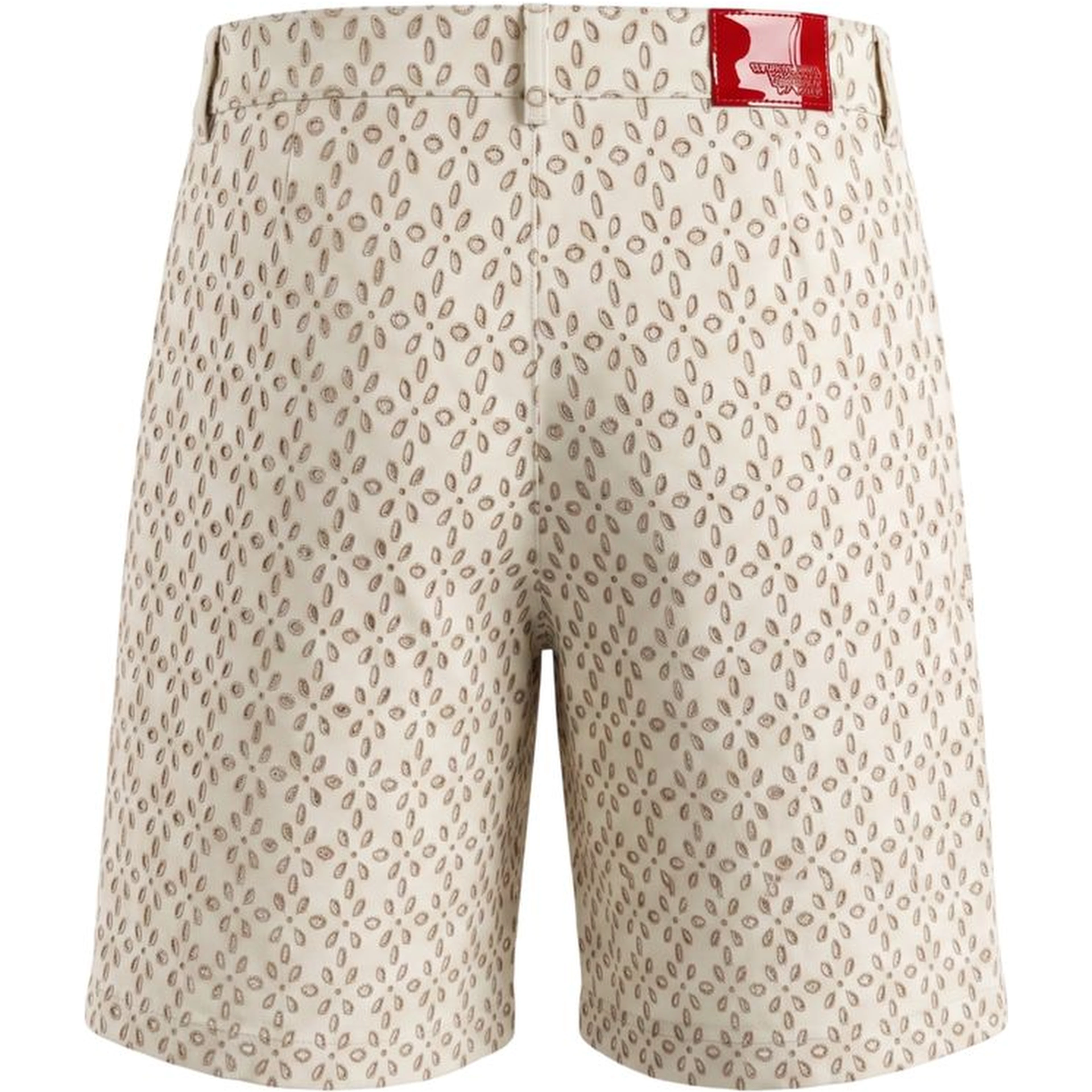 White Cotton Women Shorts