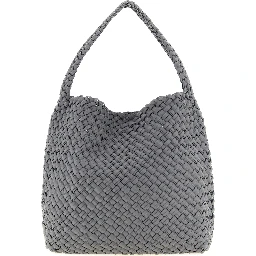 Gray Nylon Shoulder Bag