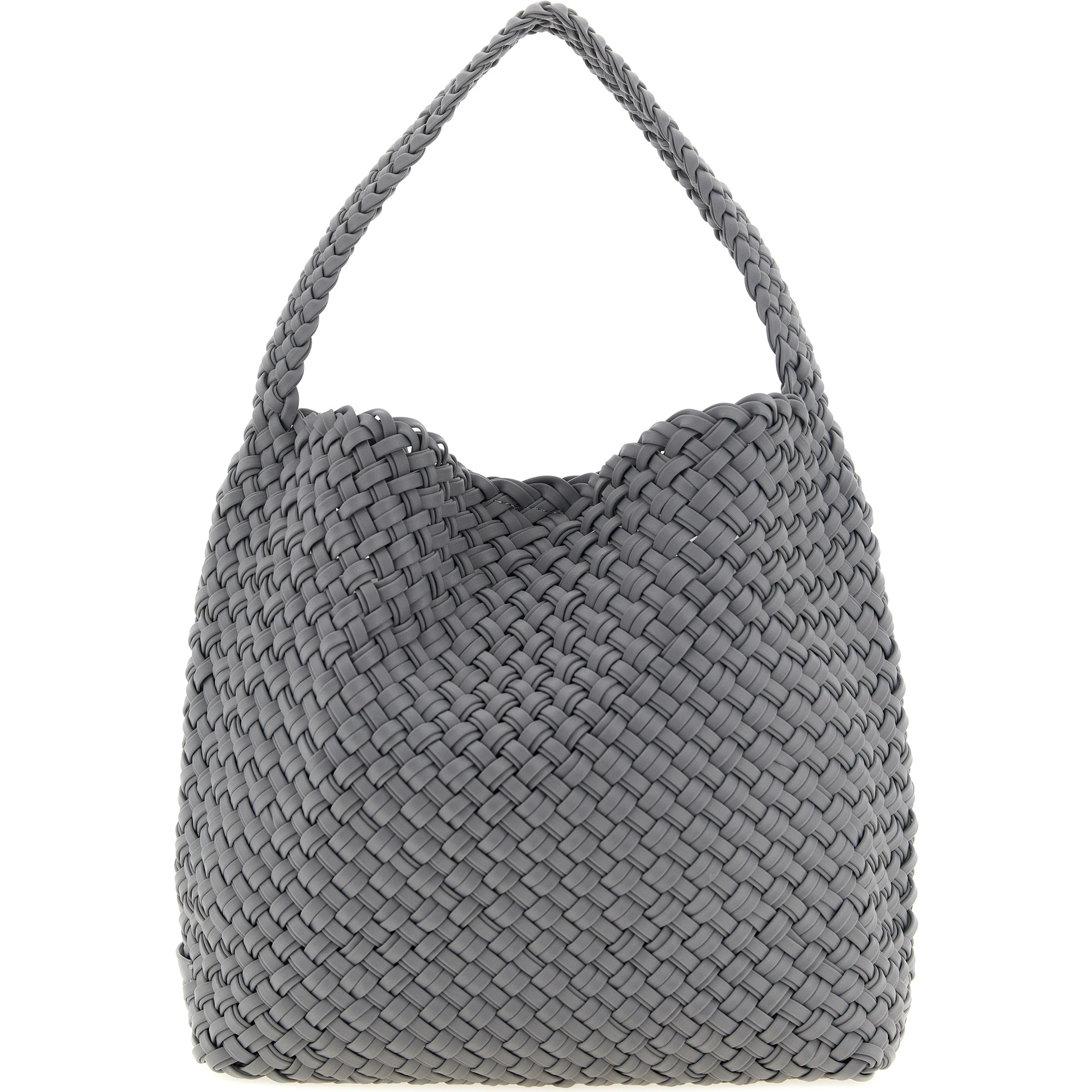 Gray Nylon Shoulder Bag