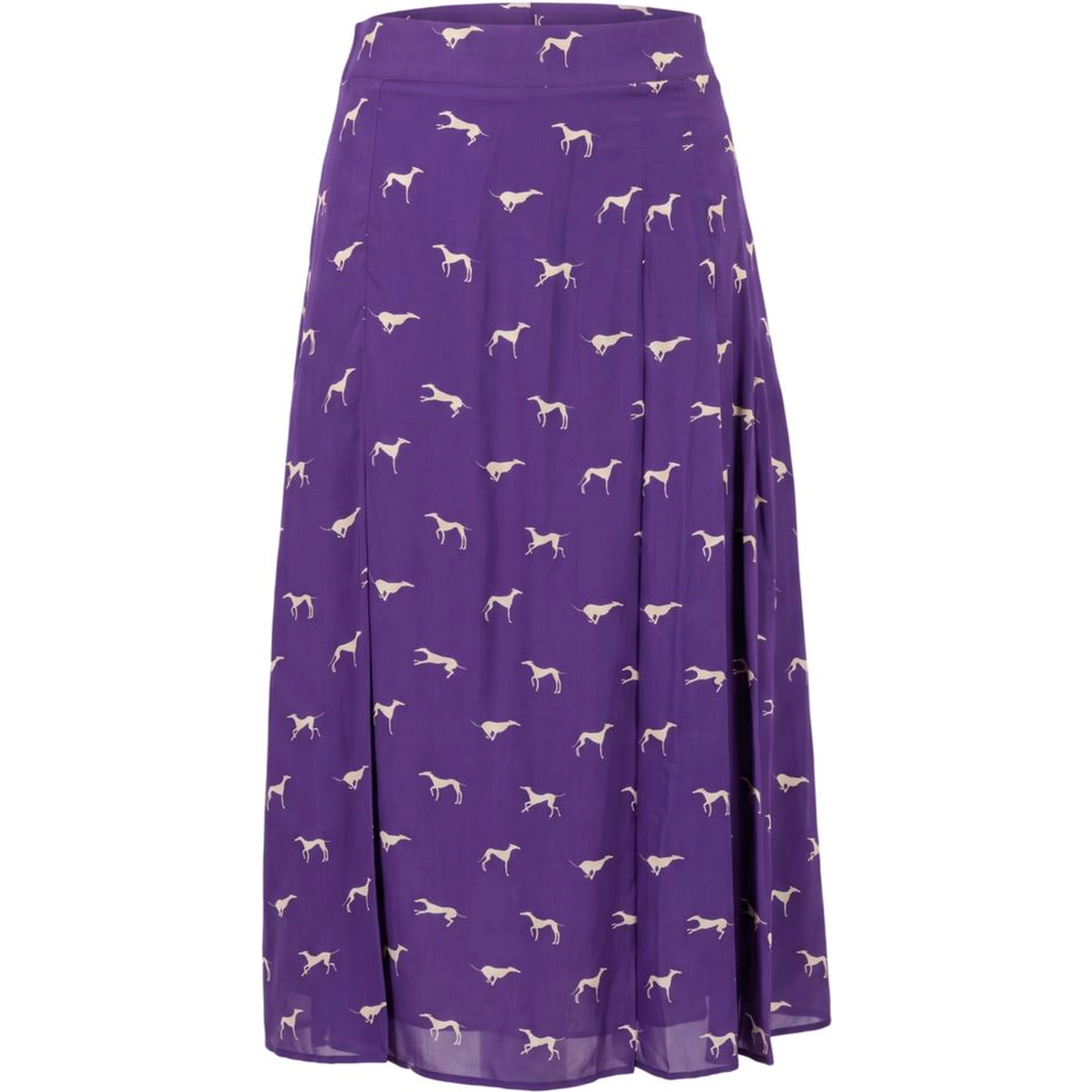 Purple Viscose Women Skirt