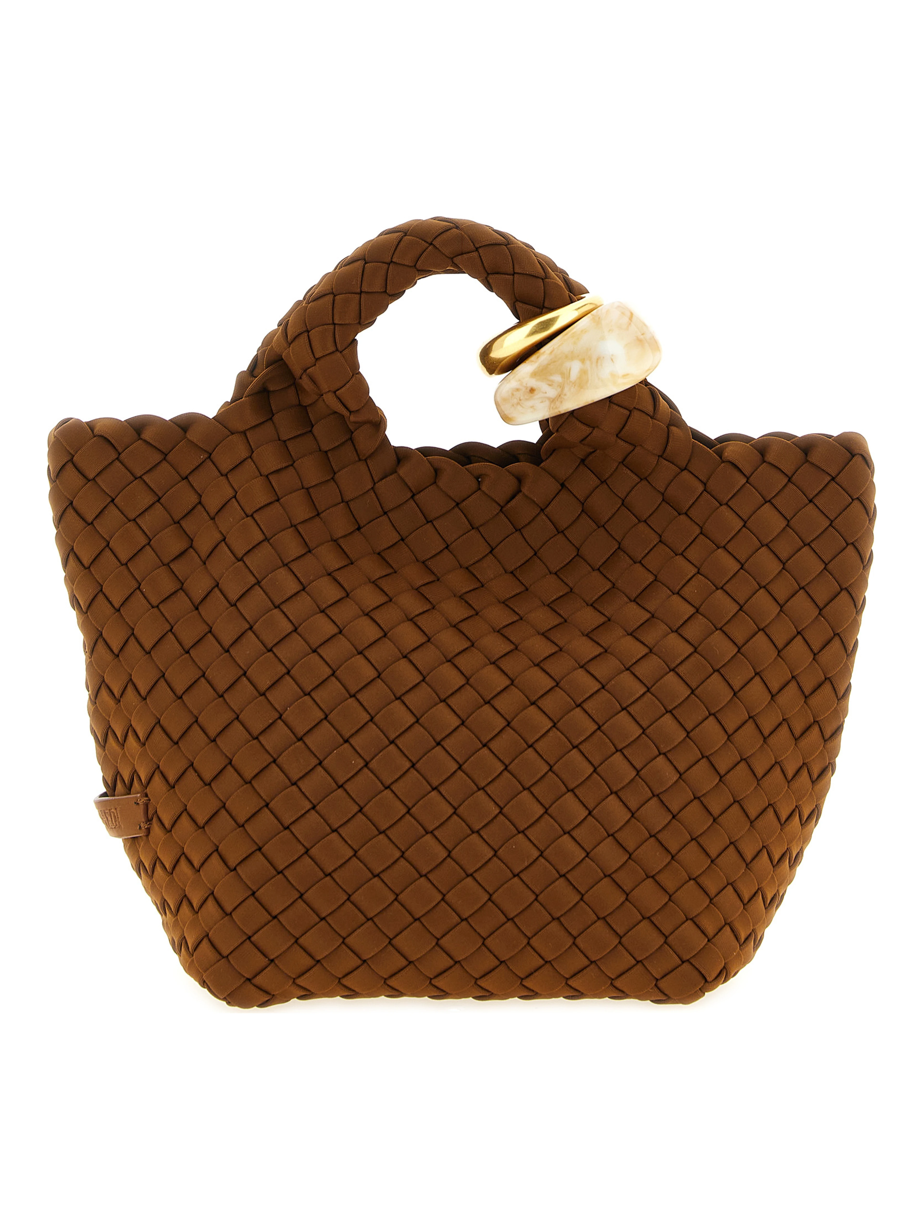 Brown Nylon Handbag