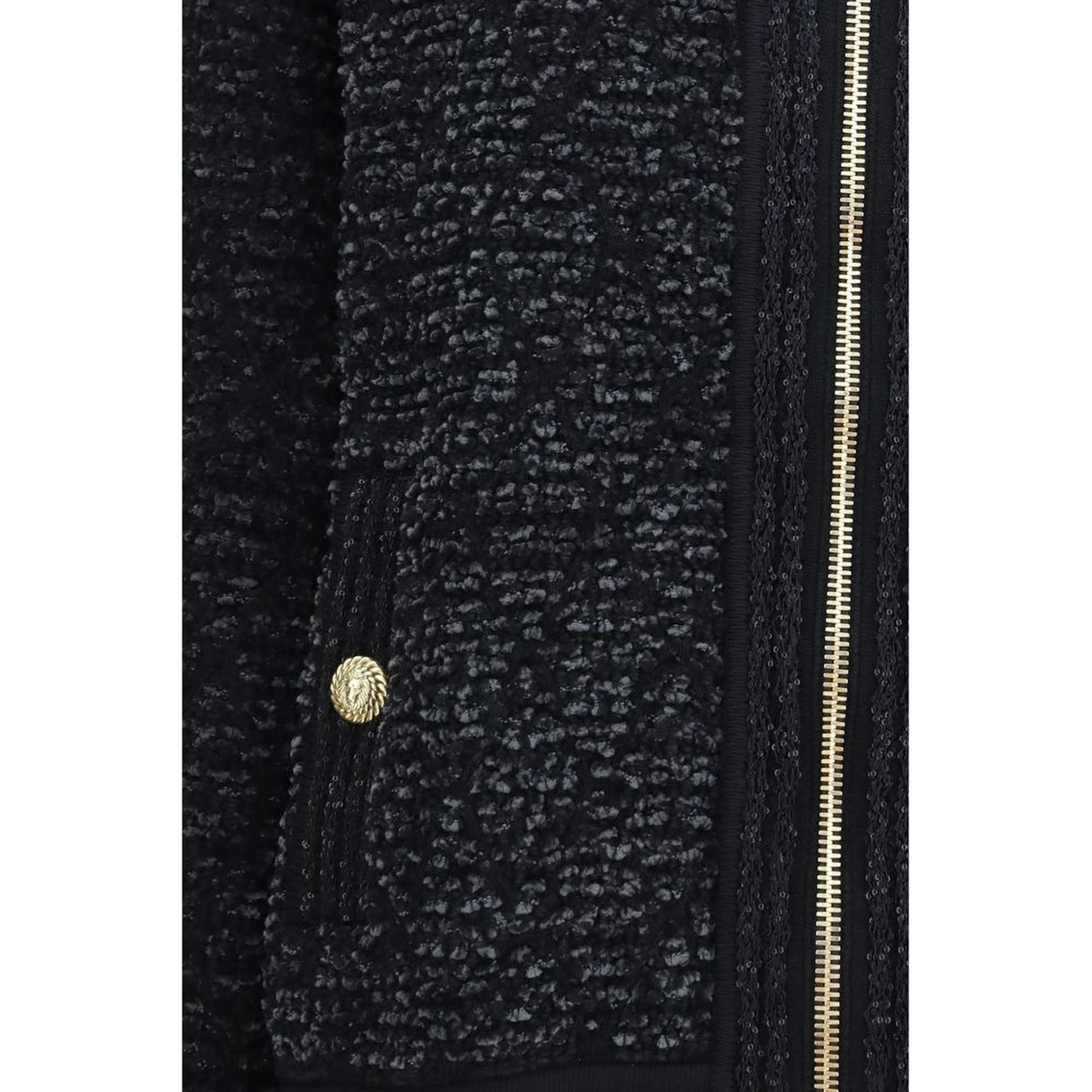 Black Viscose Bomber