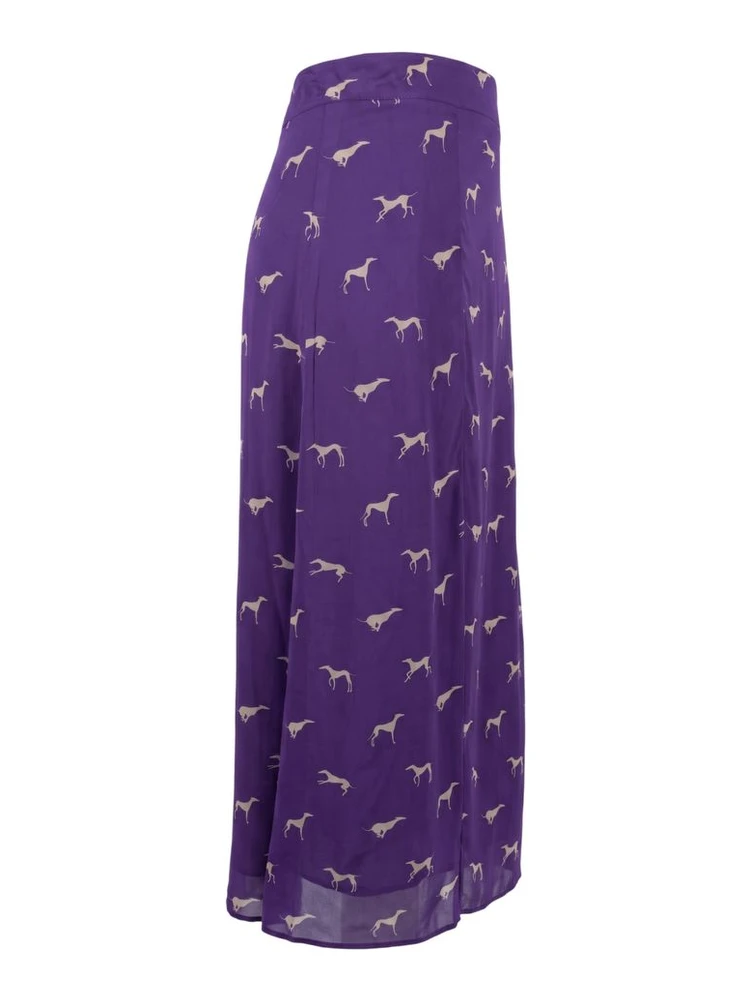 Purple Viscose Women Skirt alternative