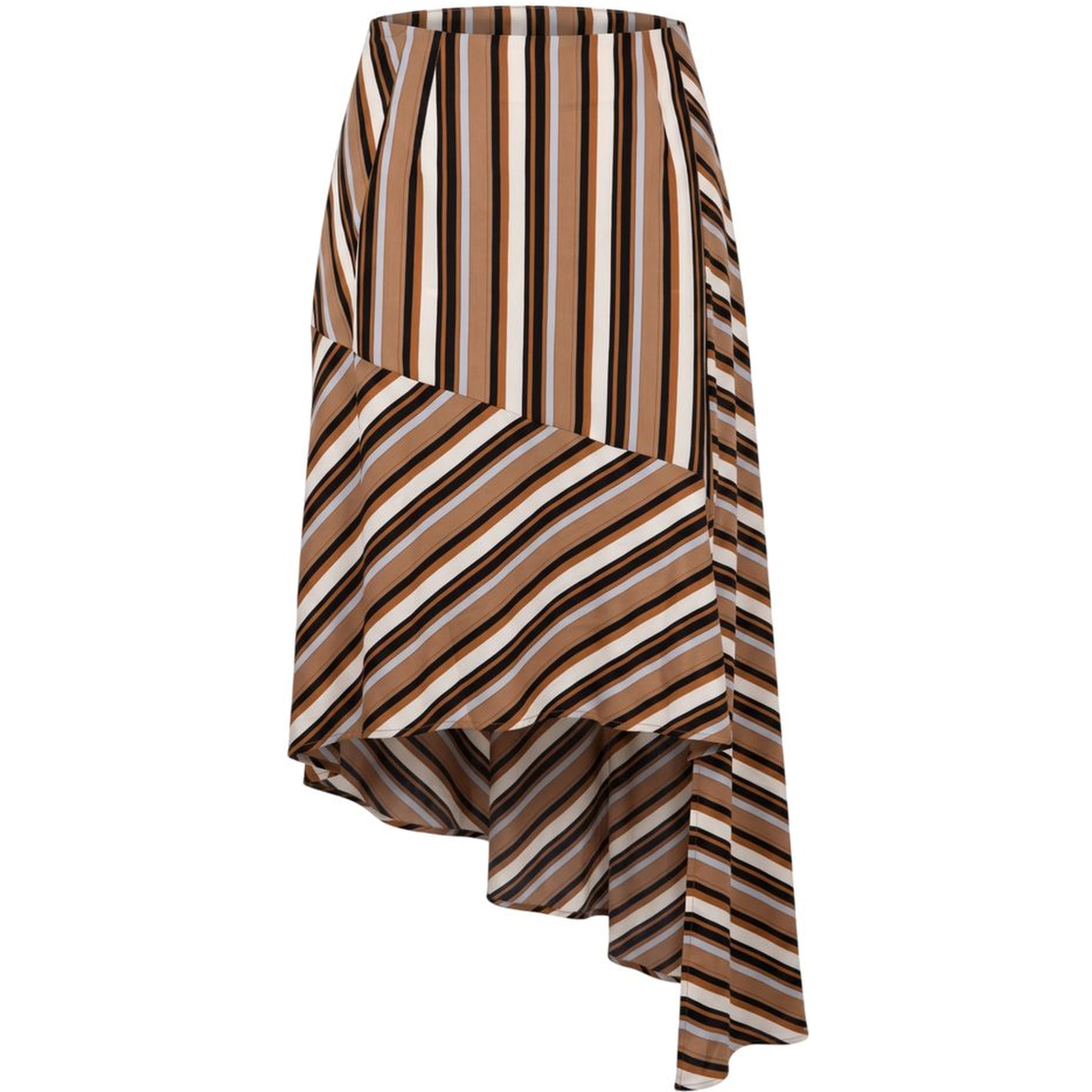 Brown Viscose Women's Skirt