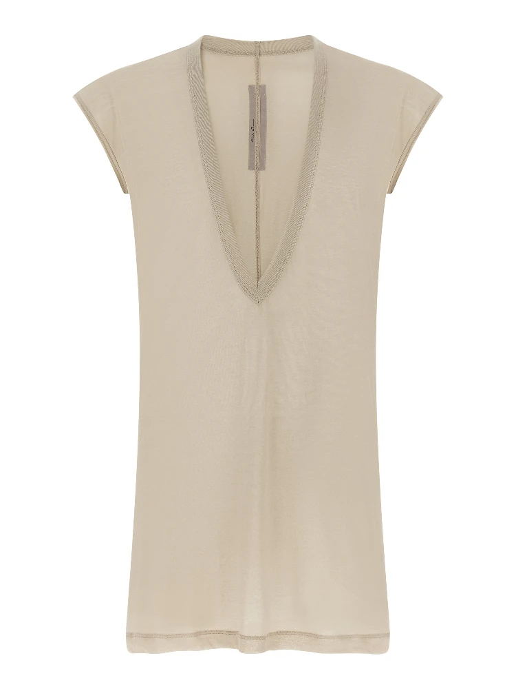 Beige Cotton T-Shirt