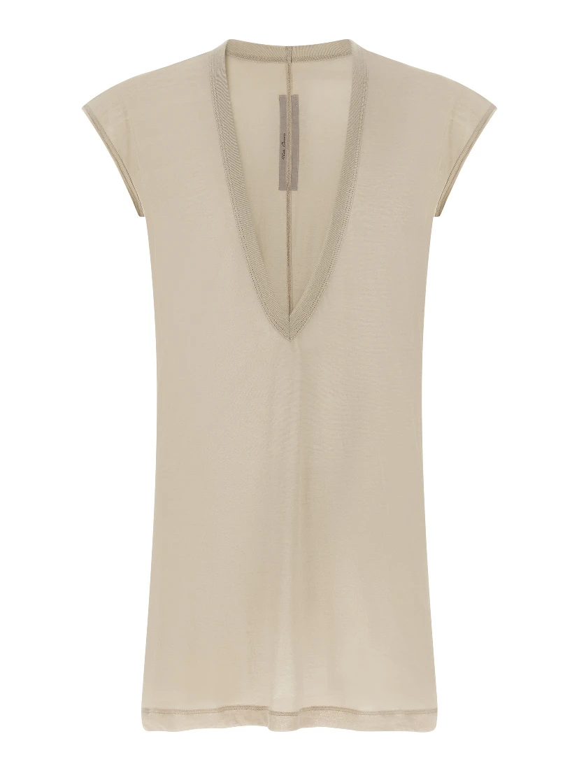 Beige Cotton T-Shirt