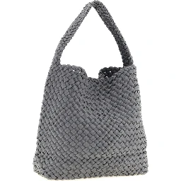 Gray Nylon Shoulder Bag