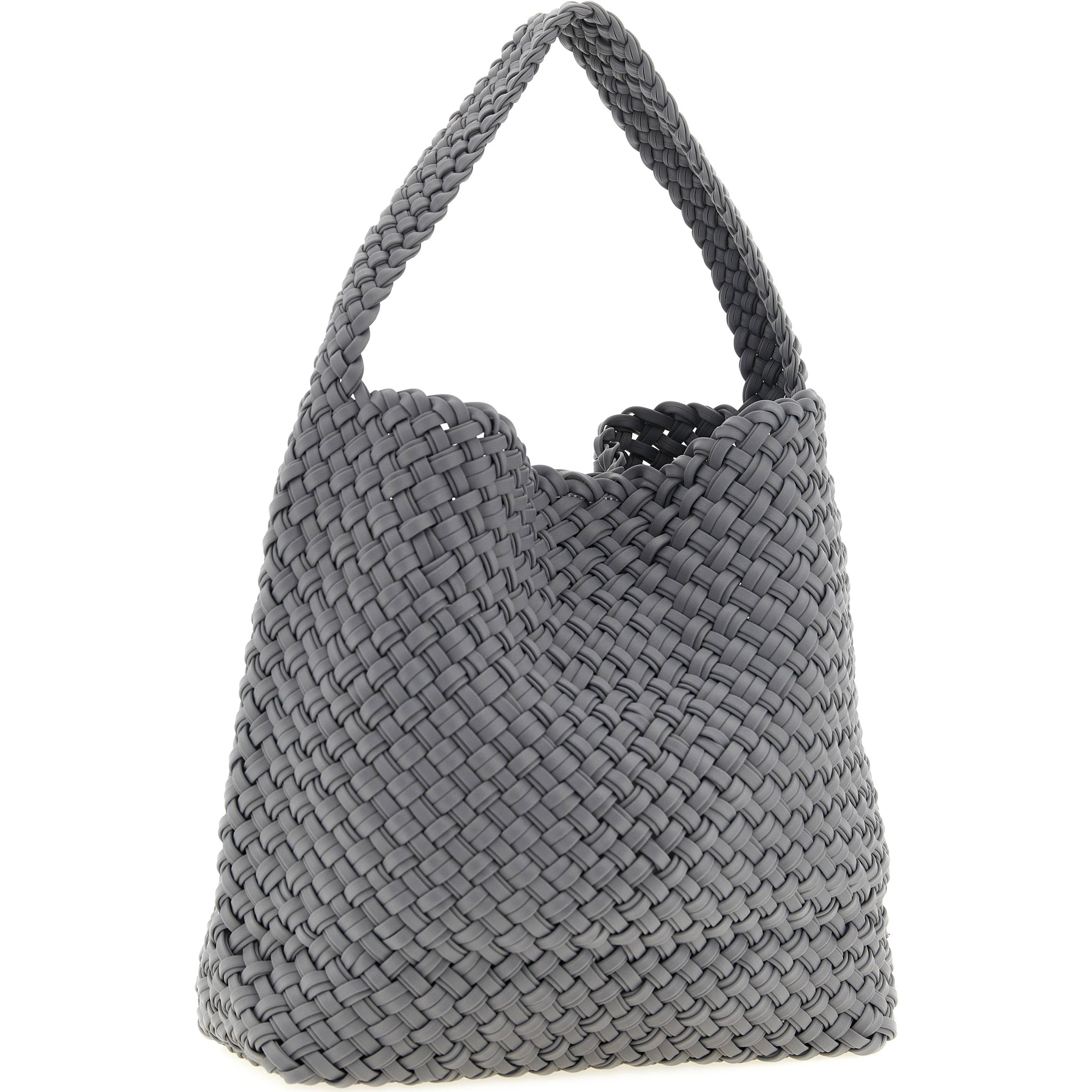 Gray Nylon Shoulder Bag