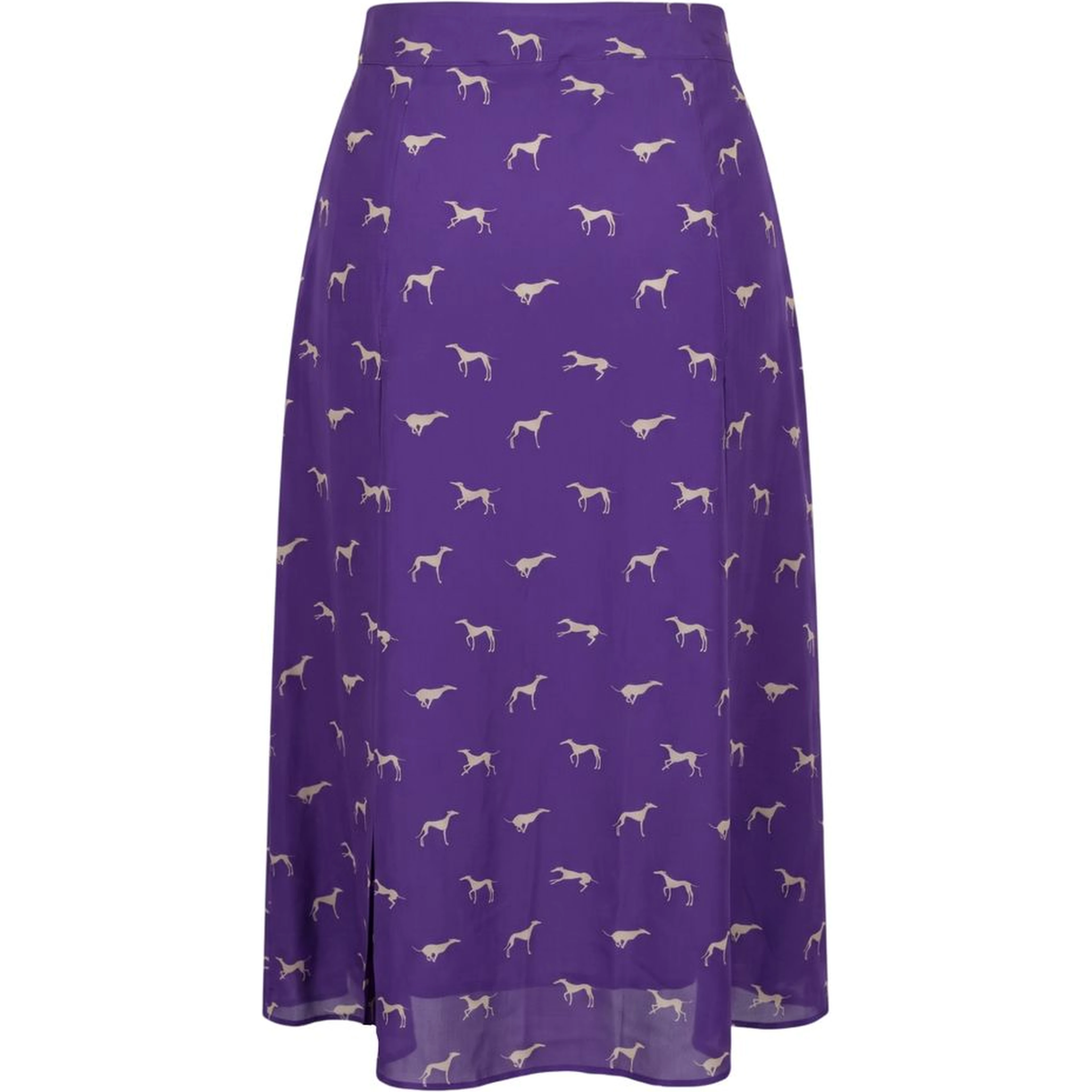 Purple Viscose Women Skirt