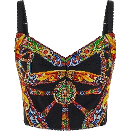 Multicolor Silk Tank Tops