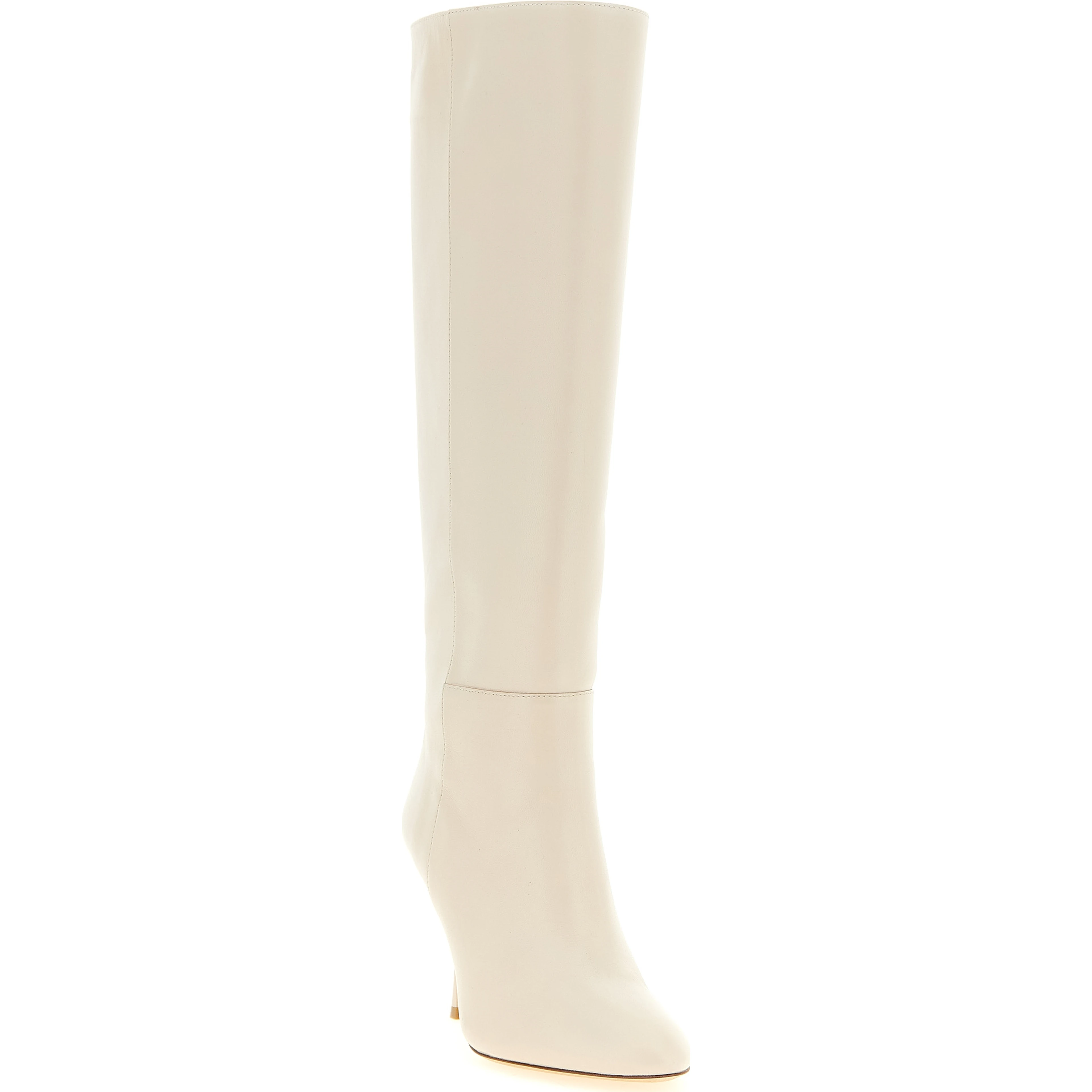White Lamb Leather Over The Knee