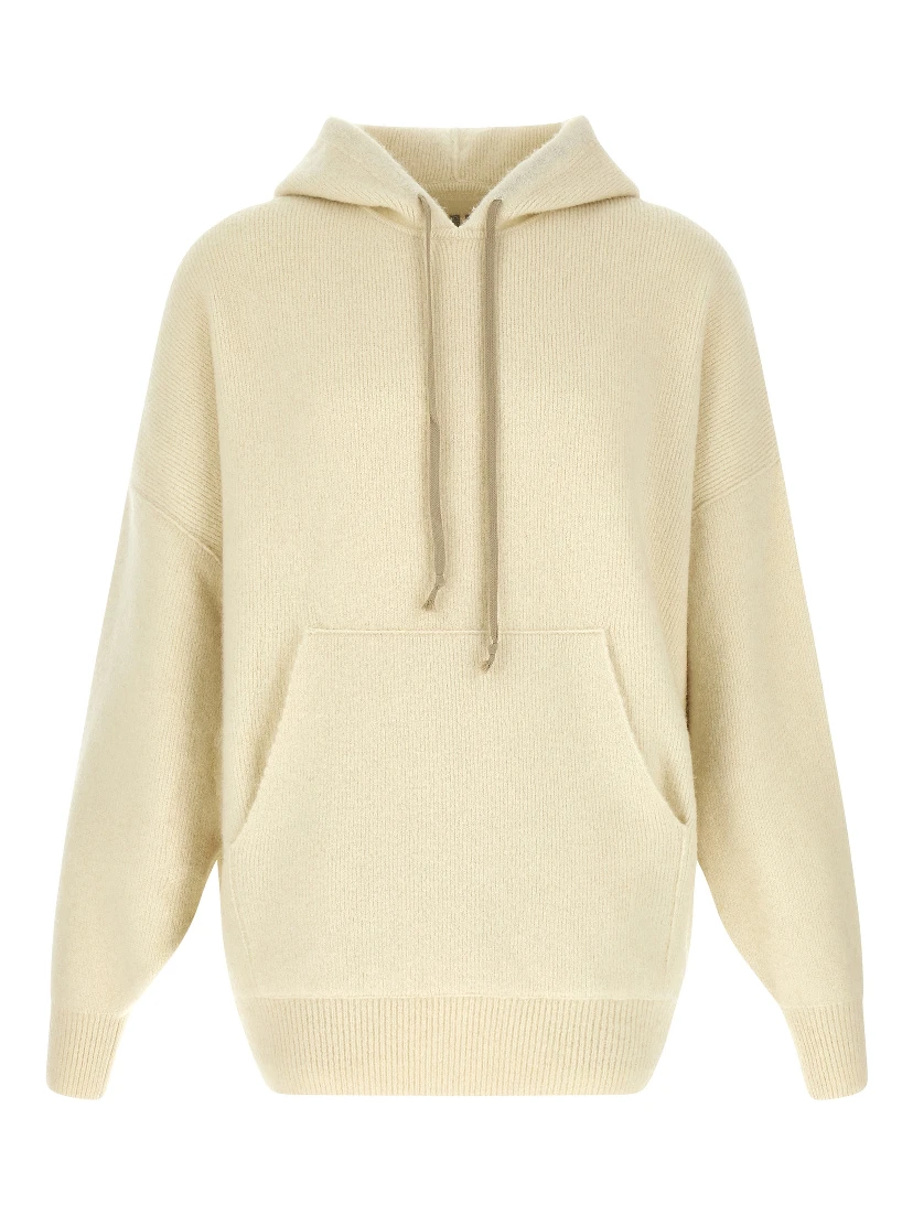White Marabou Sweatshirt