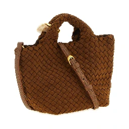 Brown Nylon Handbag