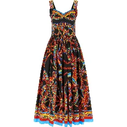 Multicolor Cotton Long Dress
