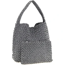 Gray Nylon Shoulder Bag