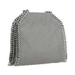 Gray Polyester Handbag