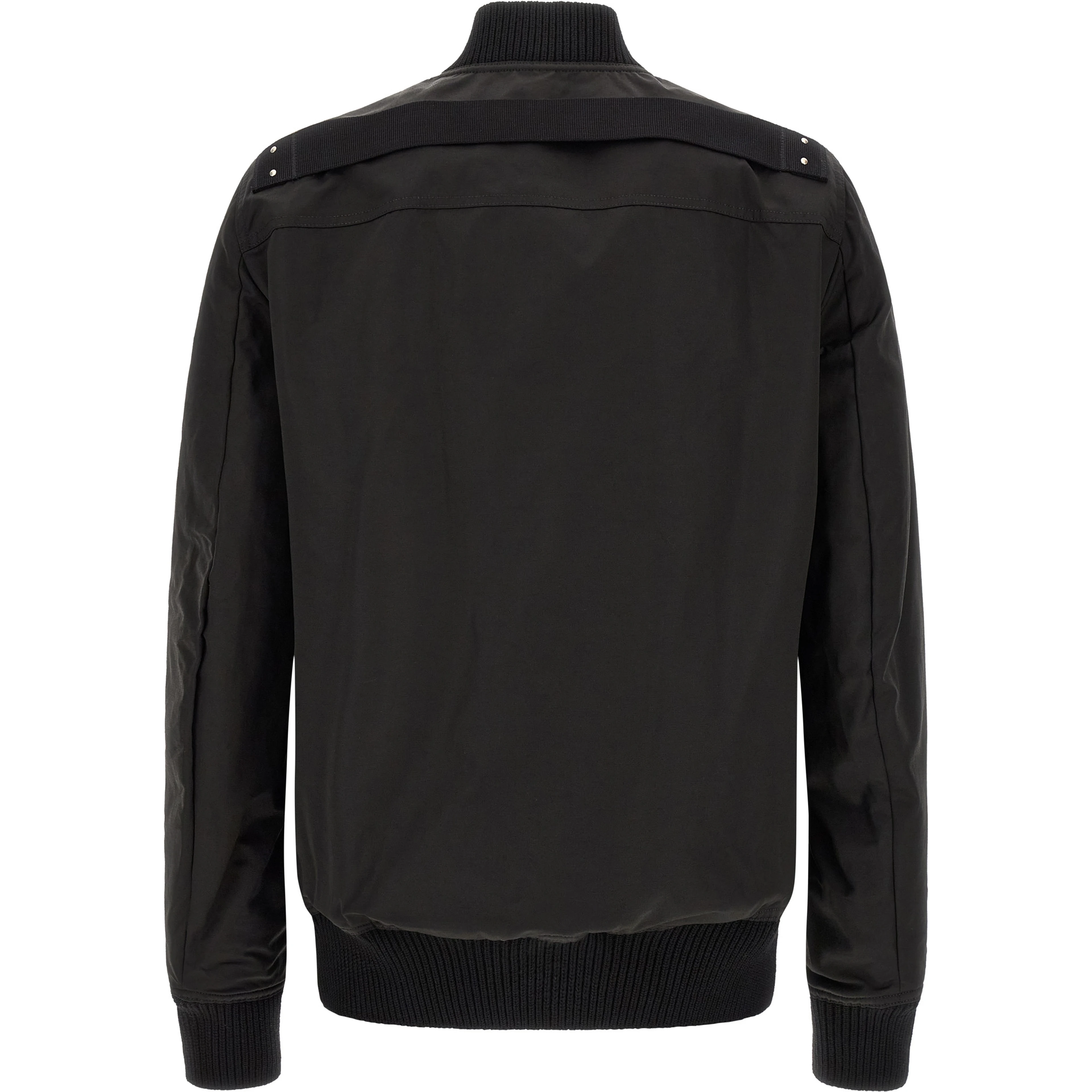 Black Nylon Bomber