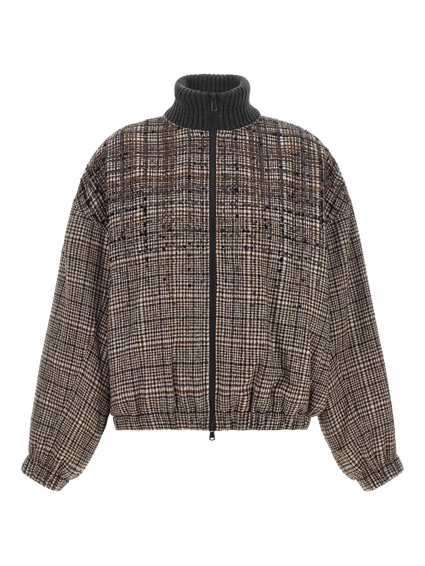 Brown Alpaca Leather Bomber