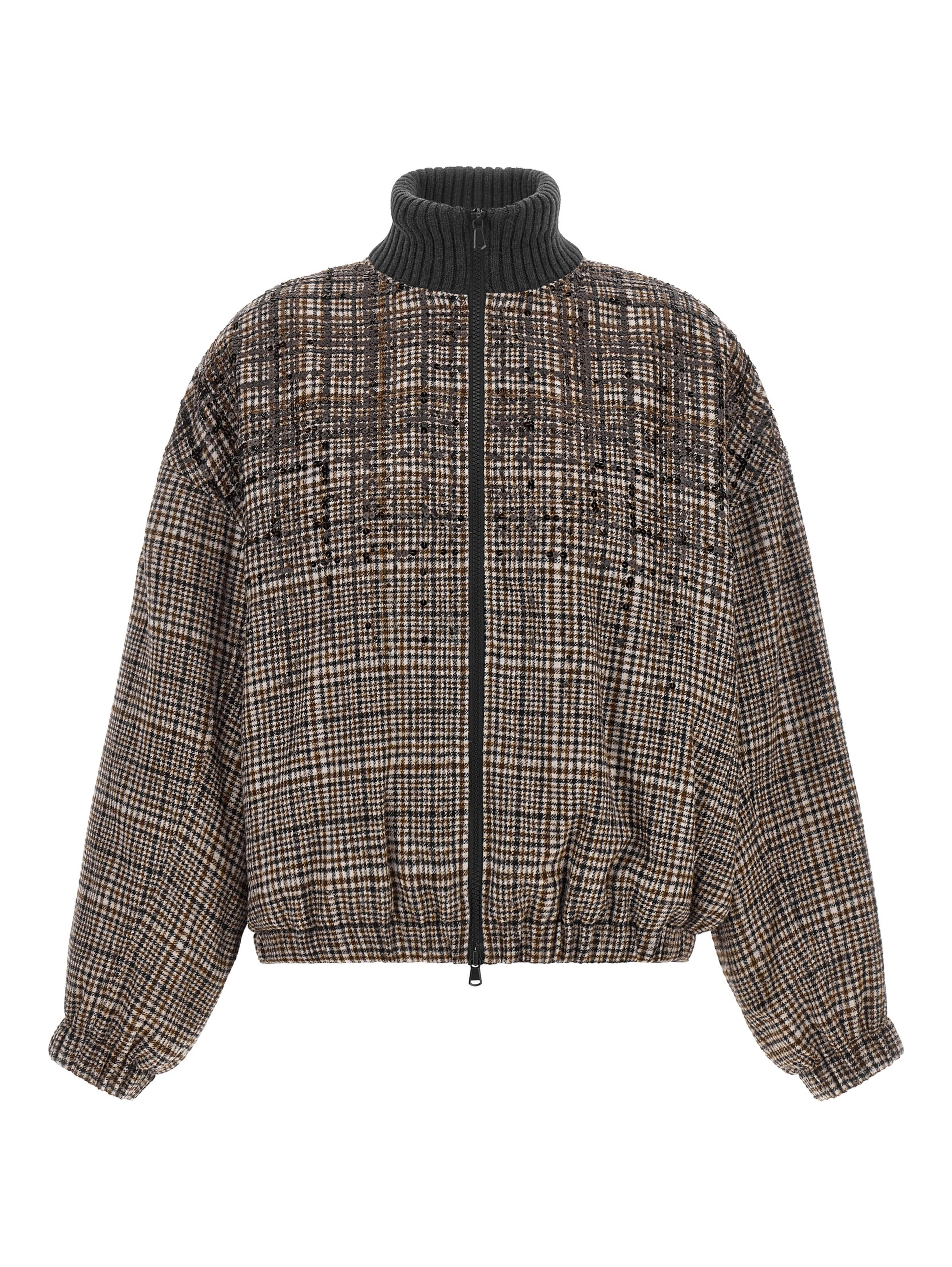 Brown Alpaca Leather Bomber