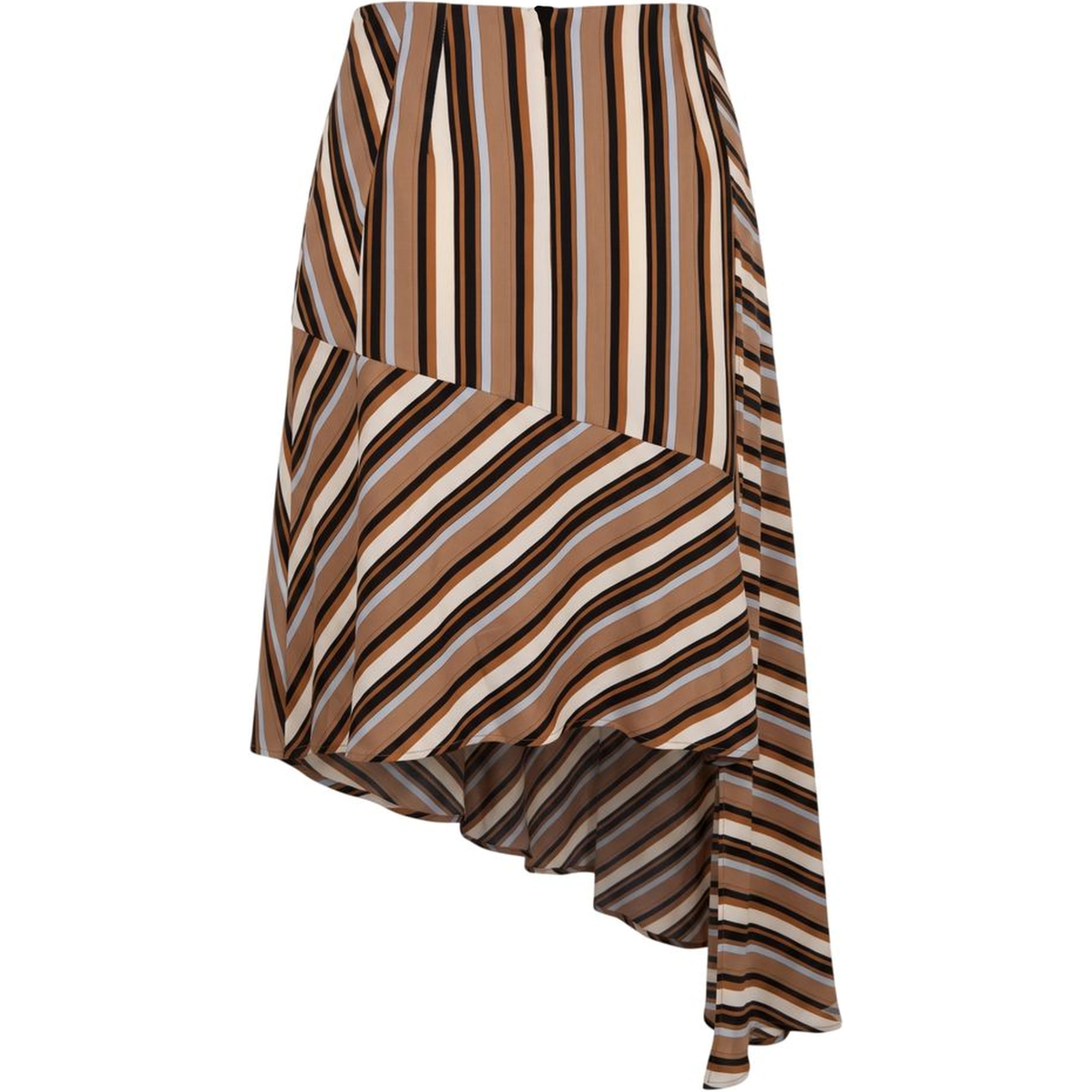 Brown Viscose Women's Skirt