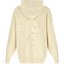 White Marabou Sweatshirt