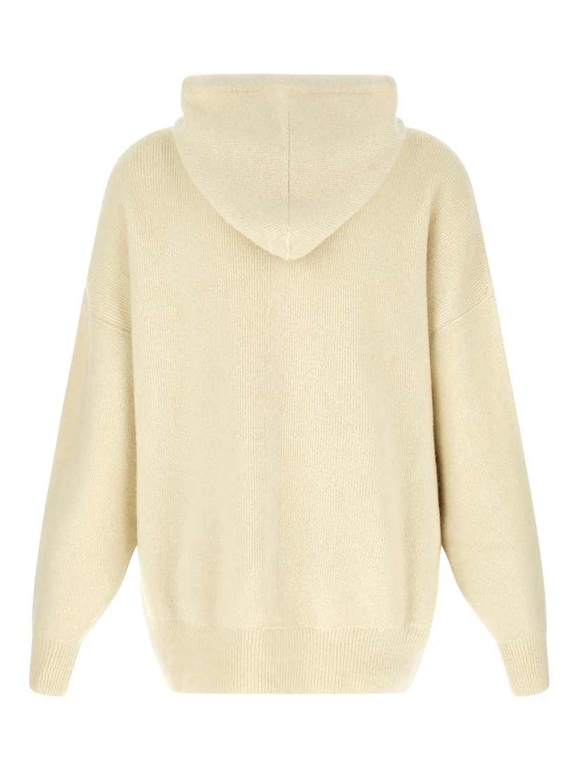 White Marabou Sweatshirt