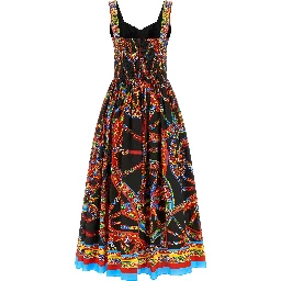 Multicolor Cotton Long Dress