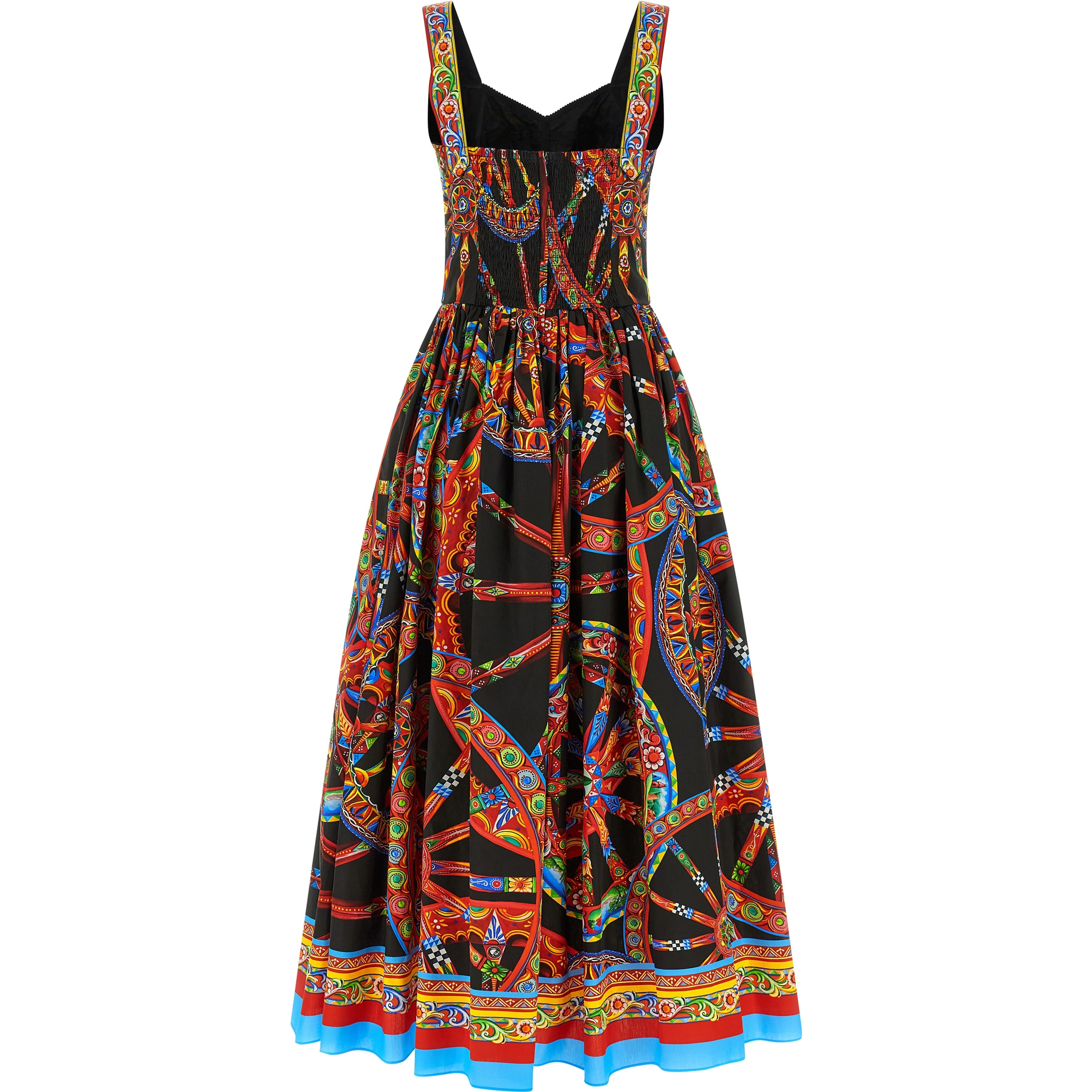 Multicolor Cotton Long Dress